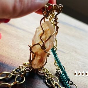 Citrine Crystal necklace